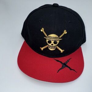 ONE PIECE Quanhaigou Anime Straw Hat Pirates Snapback Collectible Black